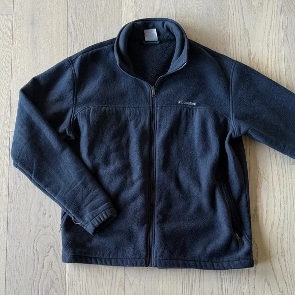 Columbia Navy Full-Zip Fleece Jacket - Picture 1 of 4